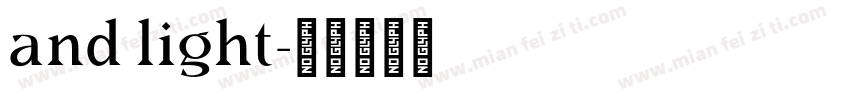 and light字体转换